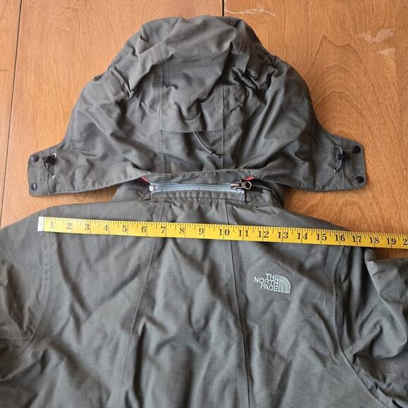 The North Face Inlux 2.0 Womens HyVent Insulated Hooded Jacket Olive Green Sz L - Picture 9 of 12